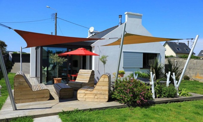 Landeda House | Modern house on the dunes of Sainte Marguerite with optional SPA SPA