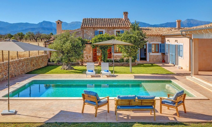 Sencelles Villa | Modern, Renovated Country House with Wi-Fi, Pool, Terraces & Large Garden