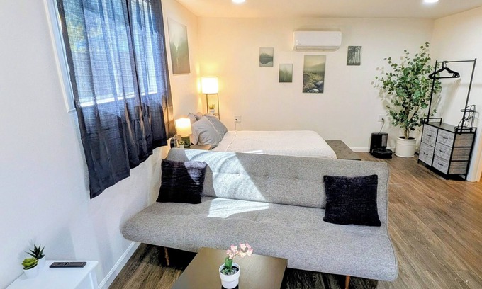 South Natomas Apartment | Modern Studio Escape - Perfect Location