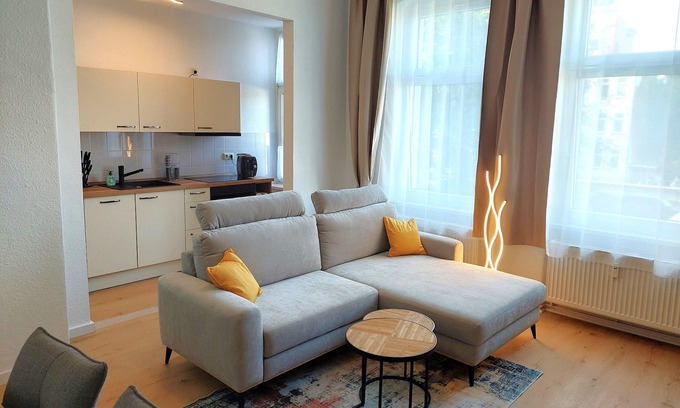Magdeburg Apartment | Modern vacation apartment: central, ideal for business travelers, family-friendly