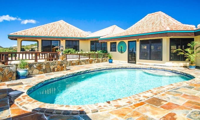 Little Trunk Bay Villa | Mon Repos in Spanish Town by Personal Villas - Awesome View of The Greater Baths