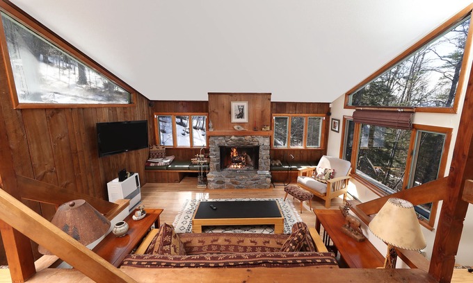 Campton Ski Chalet | Mountain Cabin with long range views, privacy, and more.