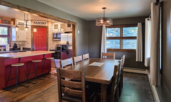 Del Norte House | Mountain View Home w/ jetted tub, fire pit, air hockey, foosball near Wolf Creek