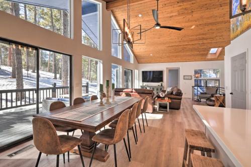 Kachina Village House | Mtn-View Cabin with Game Room and Deck in Flagstaff