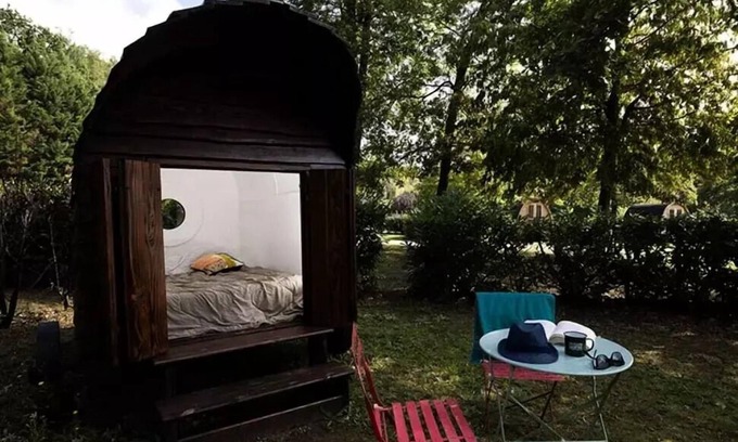 Bagneaux-sur-Loing Cabin | Musik und Musik 1 Zimmer 2 Personen ohne Sanitär