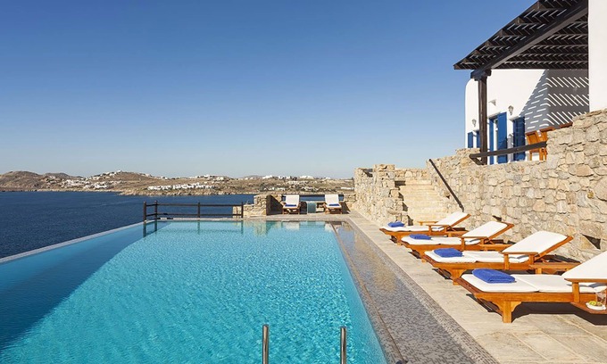 Psarou Villa | My Rental Homes - Villa Ariano with infinity pool, incomparable sea view and bbq