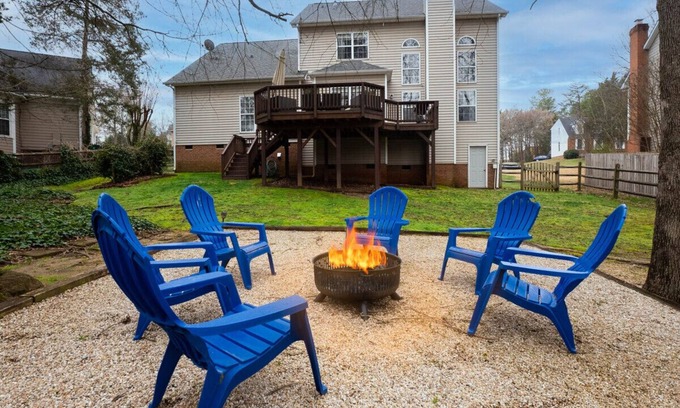 Charlotte House | Near Carowinds, Fire Pit,Unwind in Comfort & Charm