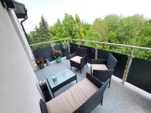 Alsdorf Apartment | Neubau Apartment mit Küche, Netflix in der Nähe von Aachen