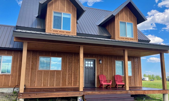 Island Park Cabin | New Centennial Chalet Cabin near Yellowstone with Teton Vuews!
