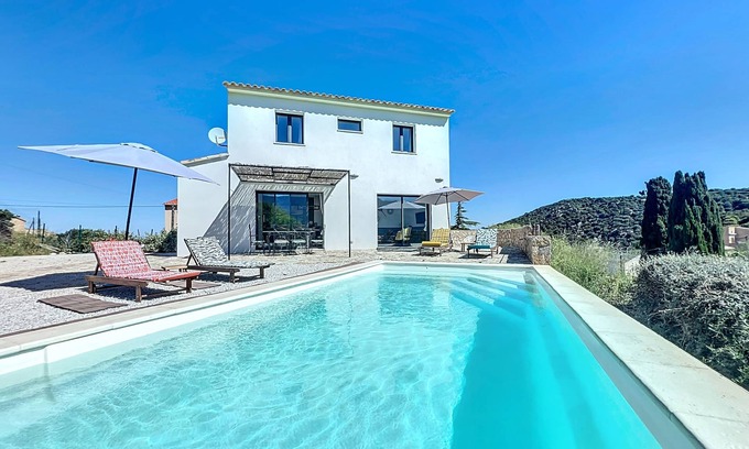 Santa-Reparata-di-Balagna House | NEW HOUSE WITH HEATED POOL VIEW ON THE BARAGE and Ile Rousse