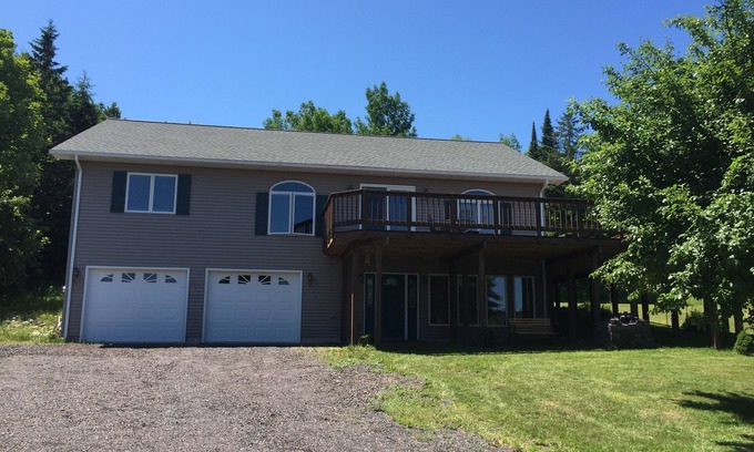 Houghton House | Newer home-4 Seasons-Canal Views-Fireplace-Huge Deck-Great Location in Houghton