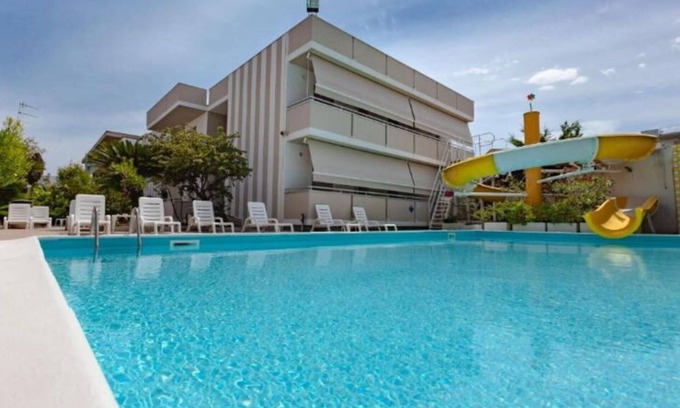 Alba Adriatica Apartment | Nice apartment for 4 guests with pool, A/C, WIFI, TV, balcony, pets allowed and parking