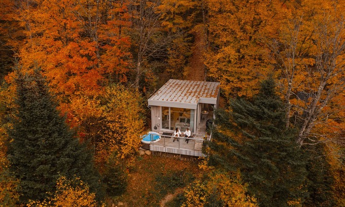 Stoneham-et-Tewkesbury Cabin | Nöge 02 : Cabin in nature with private spa and sauna