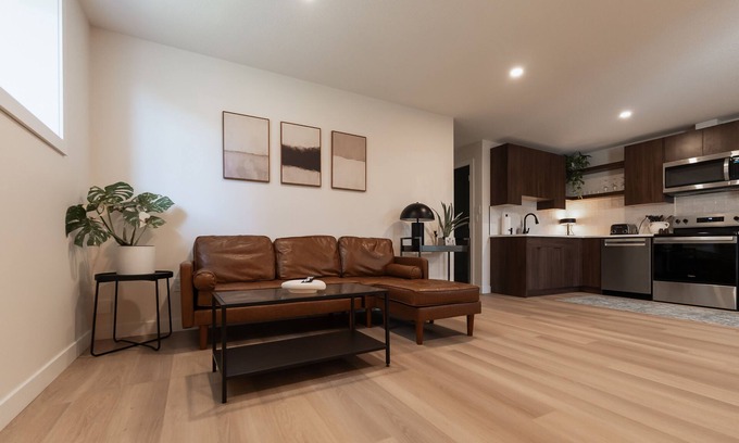 Lethbridge House | Nordic Suite W | Private, Pet-friendly, Fenced Yard, Outdoor Patio w/Fire-Table