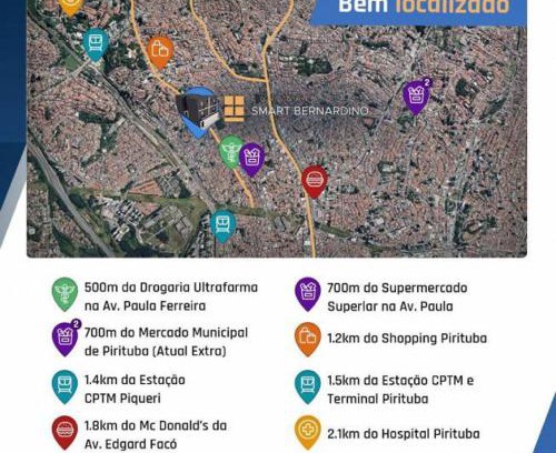 Sao Paulo Apartment | Novo apartamento Smart em São Paulo Pirituba