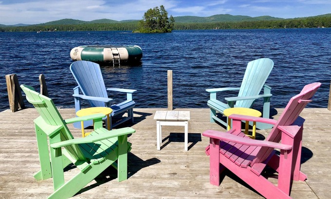 Silver Lake House | **Now with A/C** Large Silver Lake Waterfront with Private Beach & Dock