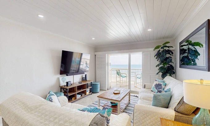 Point East Condo | Oceanfront , upscale, oceanfront condo with Olympic pool & beach access