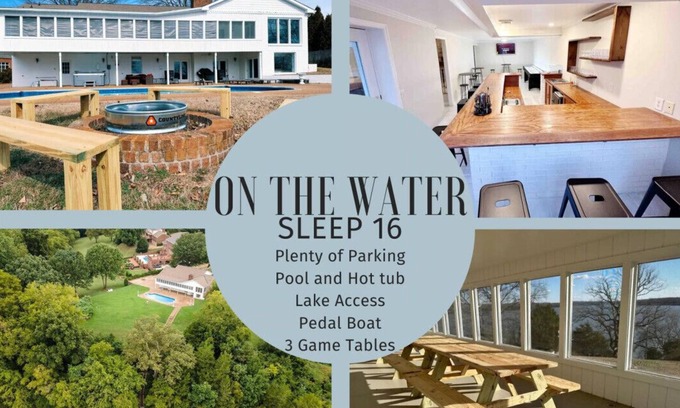 Gallatin House | On the Water! Hot tub/Pool/Pedal Boat/Games!