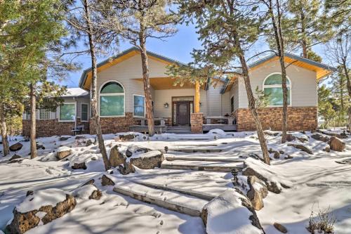 Sierra Pines House | Patio and Forest View Peaceful Show Low Home