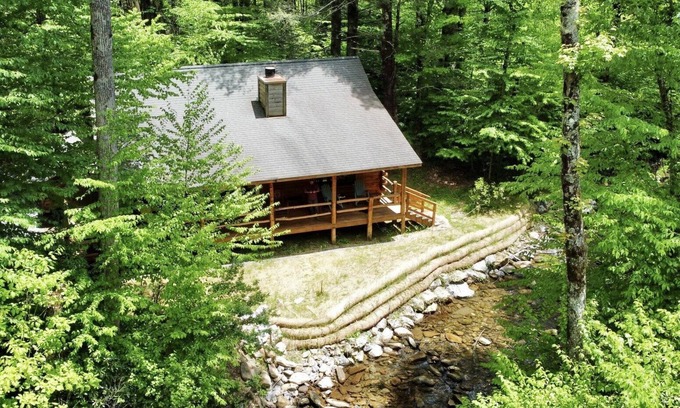 Burnsville House | Peaceful Creekside Retreat at the foot of Mt. Mitchell!