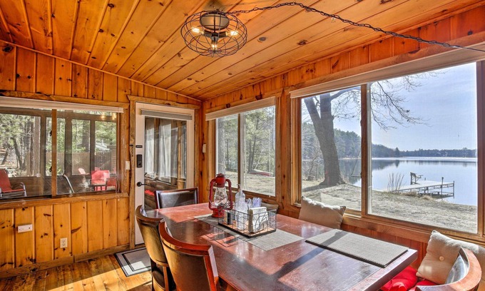 Webster Cabin | Peaceful Pike Lake Retreat w/ Dock and Kayaks!