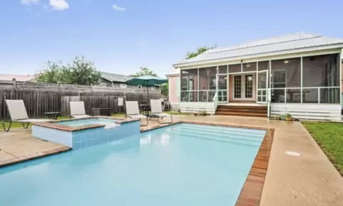Bay St Louis Cottage | Perfect location; private seasonally heated pool nOne short block to the beach.