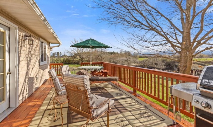 Kalispell House | Pet Friendly Home with Fishing Access and Fire Pit