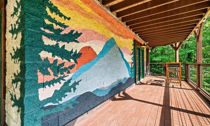 Pittman Center Cabin | Pet friendly! Private retreat near Gatlinburg. Hot tub, Fire-Pit & KING beds.