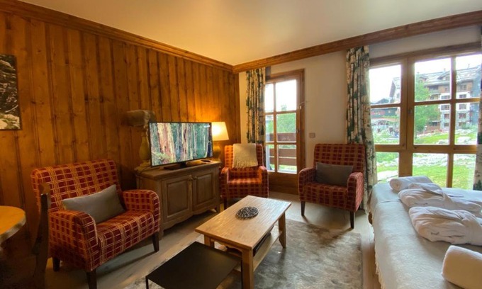Arc-1950 Apartment | Petite Marmotte Spacieux Studio pour 4, Skis aux pieds, Le Refuge du Montagnard, Arc 1950