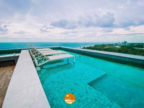 Stella Maris Apartment | Piscina BORDA INFINITA, Vista Mar, Academia, Churrasqueira