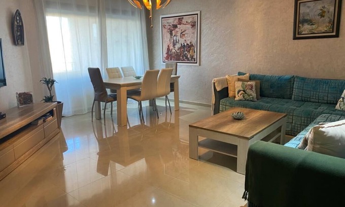 Rabat-Sale-Kenitra Apartment | Plage des Nations beautifully decorated with a swimming pool view