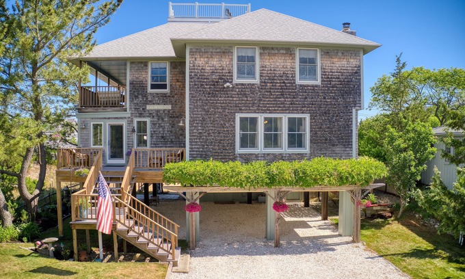 Newbury House | Plum Island Beach House with Privacy, Space, Water Views and Easy Beach Access!