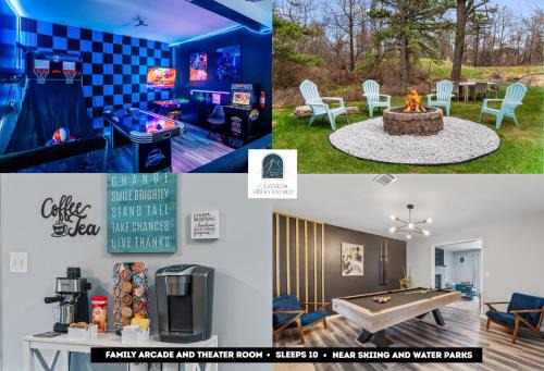 Long Pond House | Poconos Family Retreat, Game Room, 4BR