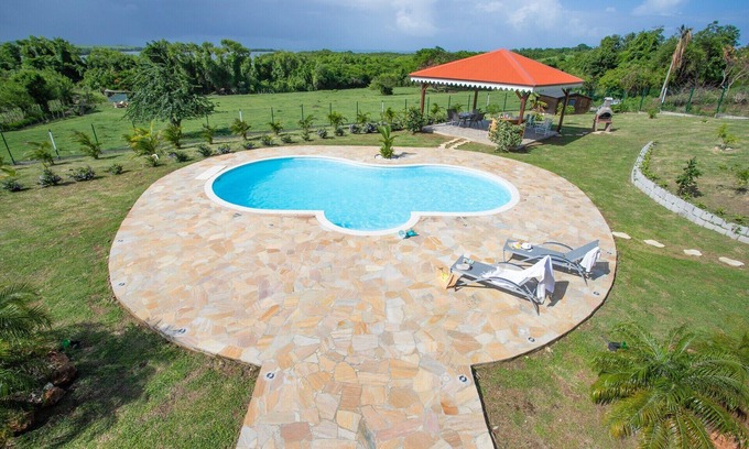 Le Vauclin Villa | Pom Kanel, Luxury villa, 5 mm from the beach, up to 18 people