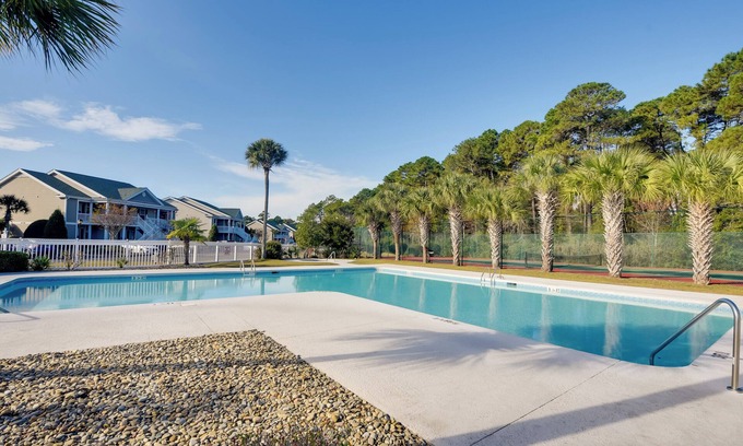 Sunset Beach Condo | Pond Views & Community Perks: Sunset Beach Condo!