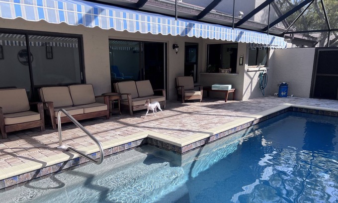Glen Oaks Villa | Pool, Pet OK, 2bed/2bath - private, minutes from beach, downtown, shopping, golf