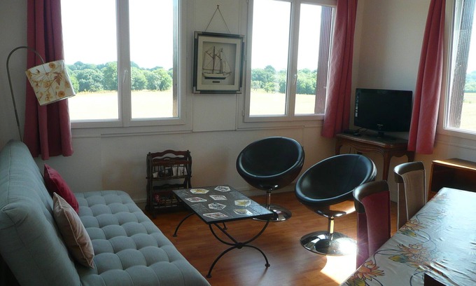 Treveneuc Apartment | Pretty T3, sea view, private garden, closed parking