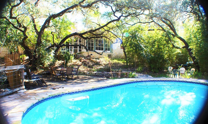 Tarrytown House | Private 1940s Estate-Warm Home for the Holidays with Cool Blue Pool