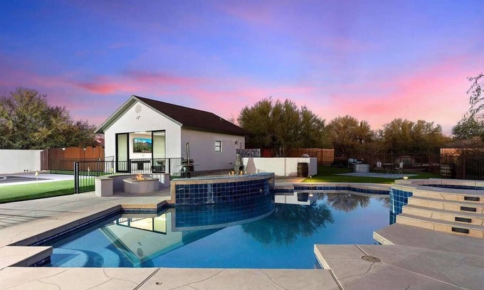 Desert View Village House | Private Pickleball Court, Pool & HotTub, Fire Pit +