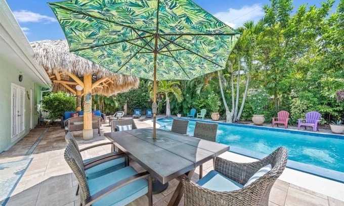 Cocoa Beach House | Private Resort Style Home w/Heated Pool and Hot Tub - 5 min walk to Cocoa Beach