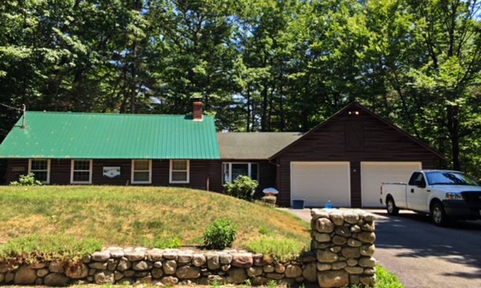 Naples House | Private waterfront cabin with large deck, private dock, kayaks & gas grill