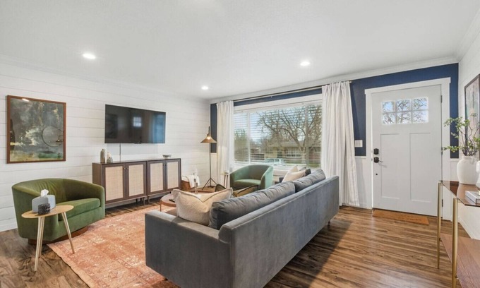 Arvada Plaza Area House | Projector Nights & Park Delights I Designer Reno