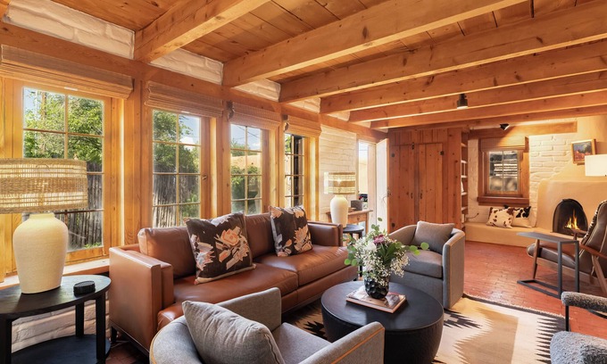 Historic Eastside House | Puerta de India - Authentic Adobe, Kiva Fireplace