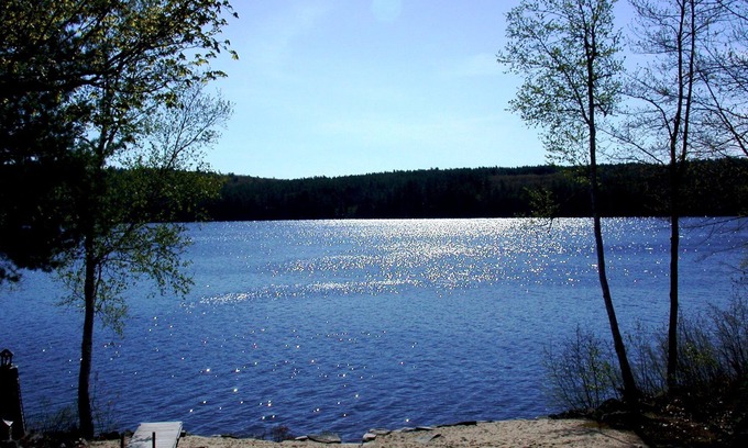 Sweden House | Quiet lakefront home with private beach near Bridgton, ME