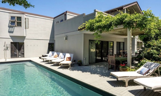 Fire Island House | Rare 5 BR house in the heart of the Pines, w/hot tub, mere steps from the beach!