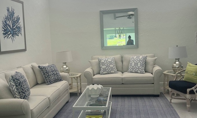 Trailer Estates Villa | Recently renovated/re-furnished Villa on 6th fairway of the IMG Golf Course