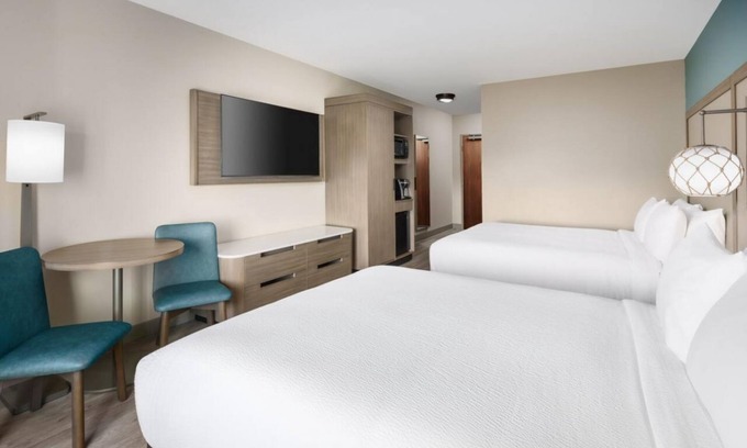 Marathon Hotel | Relax from Your Room w/Pool View! Pet-friendly Unit, Comes w/Free Breakfast!