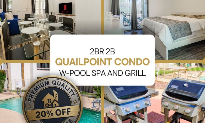San Marquis Apartment | RelaxFULL 2br/2b w/Pool & Spa Near OldTown & Bars