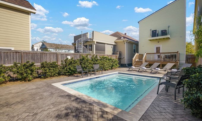 Mid-City House | Remarkable Superdome Group Home w/Heated Pool, Parking, Patio, 8 Beds & 5 Baths