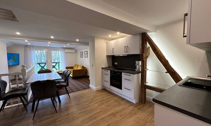 Burg-Kauper Condo | Renovated country house in the Spreewald with footbridge